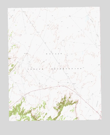 Ganado Mesa SW, AZ USGS Topographic Map