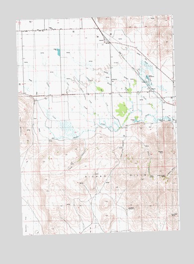 Gannett, ID USGS Topographic Map