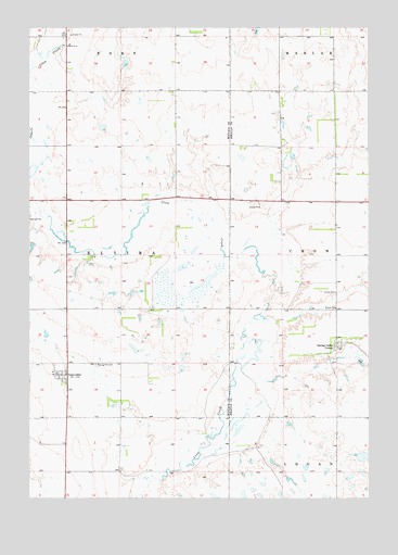 Gannvalley, SD USGS Topographic Map