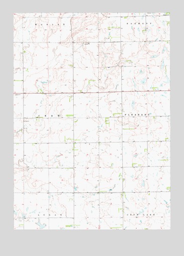Gannvalley SE, SD USGS Topographic Map