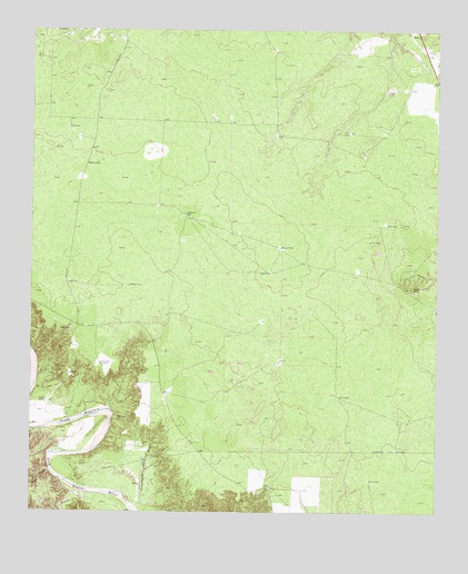 Gant Hills, TX USGS Topographic Map