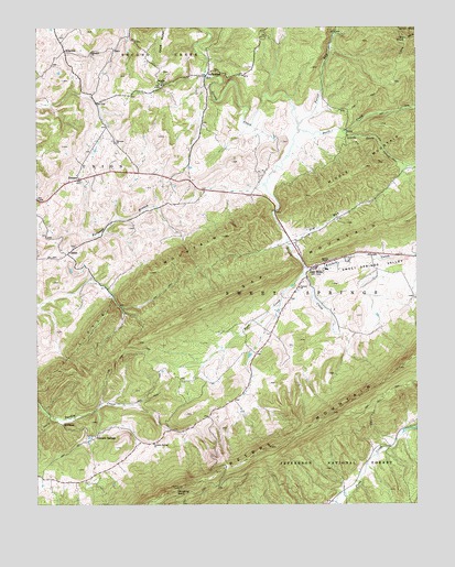 Gap Mills, WV USGS Topographic Map