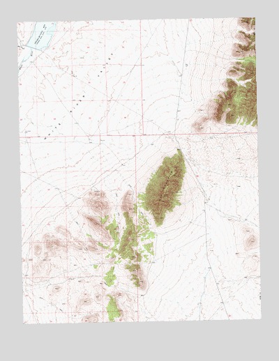 Gap Mountain, NV USGS Topographic Map