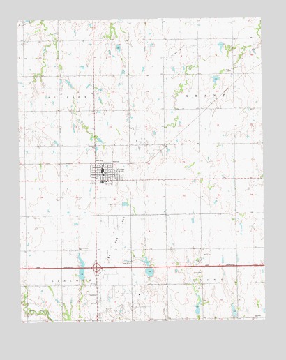 Garber, OK USGS Topographic Map