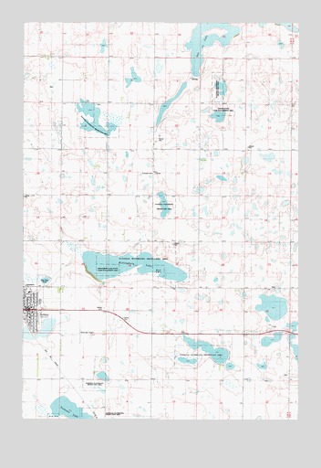 Ashley East, ND USGS Topographic Map