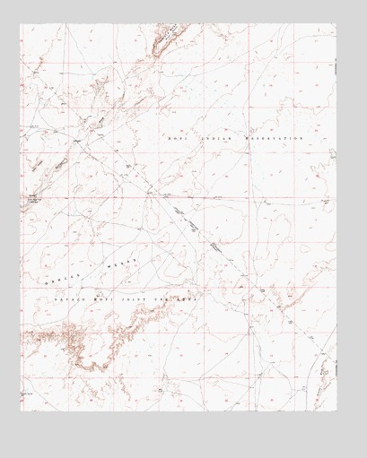 Garces Mesas NE, AZ USGS Topographic Map
