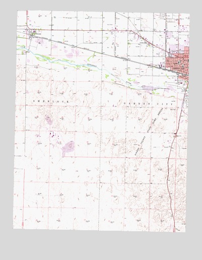 Garden City West, KS USGS Topographic Map