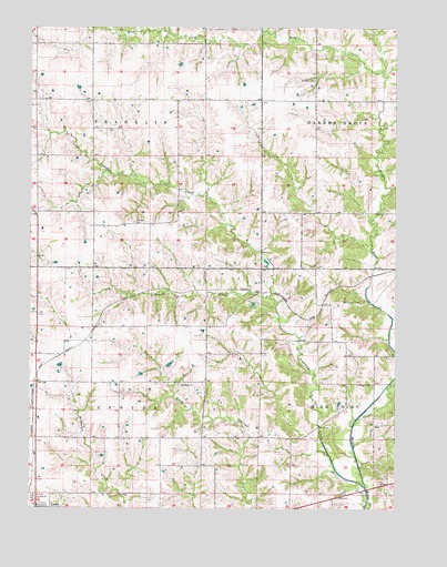 Garden Grove SW, IA USGS Topographic Map