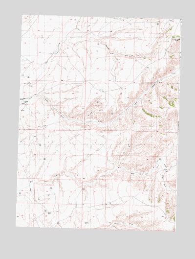 Garden Gulch, WY USGS Topographic Map