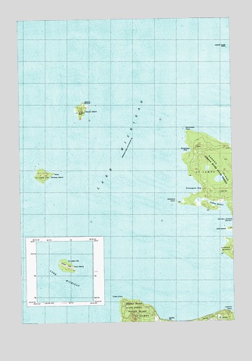 Garden Island West, MI USGS Topographic Map
