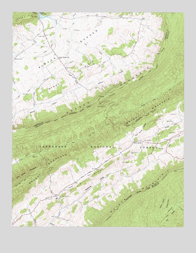 Garden Mountain, VA USGS Topographic Map