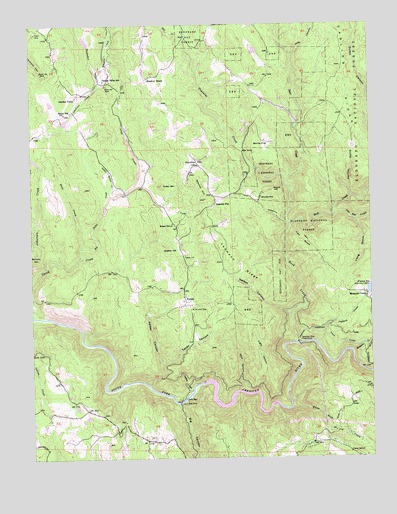 Garden Valley, CA USGS Topographic Map