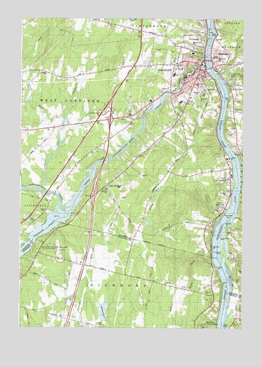 Gardiner, ME USGS Topographic Map