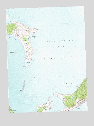 Gardiners Island East, NY USGS Topographic Map