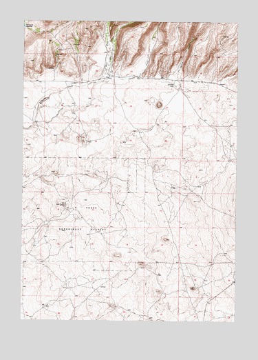 Gardner Lake, ID USGS Topographic Map