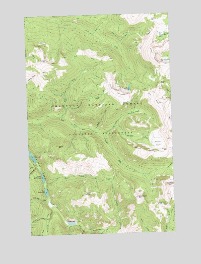Ashnola Mountain, WA USGS Topographic Map