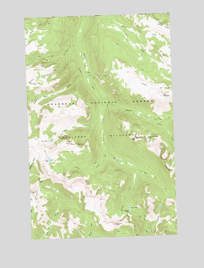 Ashnola Pass, WA USGS Topographic Map