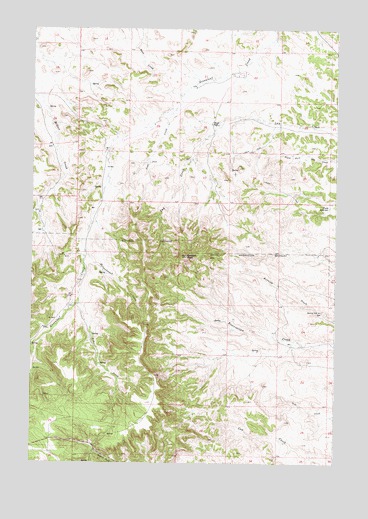 Garfield Peak, MT USGS Topographic Map