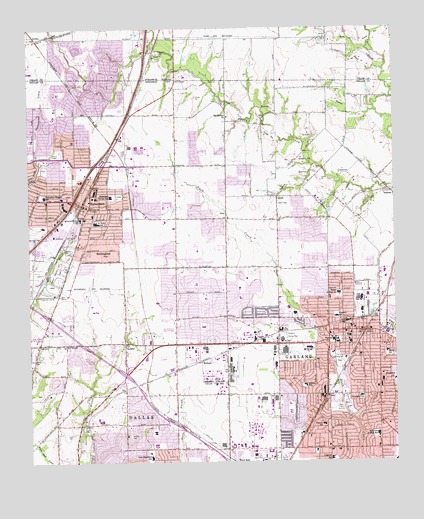 Garland, TX USGS Topographic Map