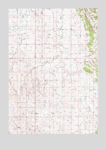Garland Hill, WY USGS Topographic Map