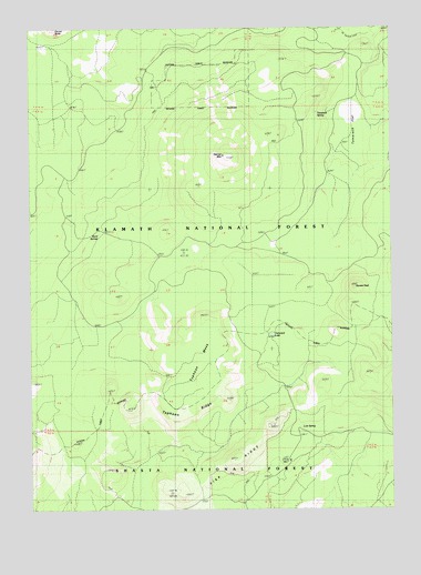 Garner Mountain, CA USGS Topographic Map