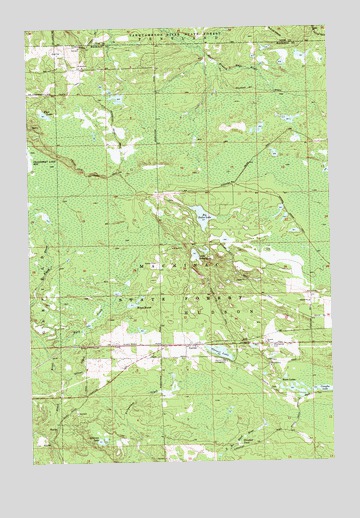 Garnet, MI USGS Topographic Map
