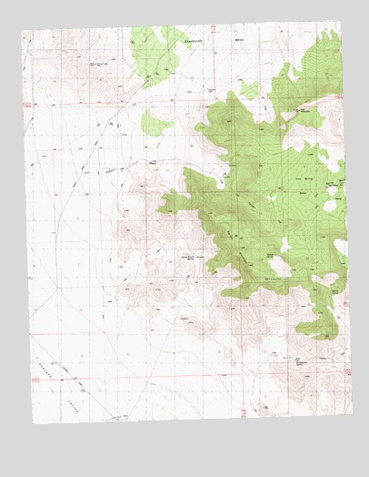 Garnet Mountain, AZ USGS Topographic Map
