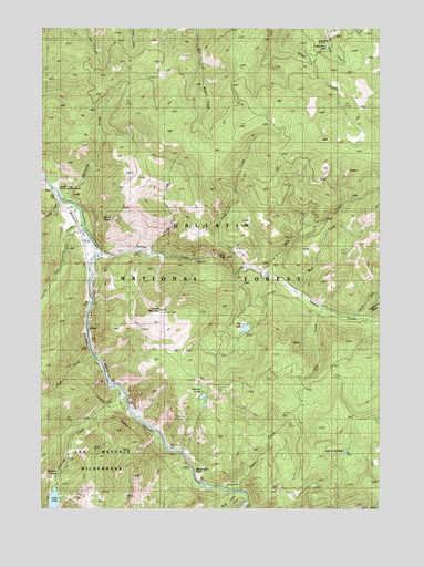 Garnet Mountain, MT USGS Topographic Map