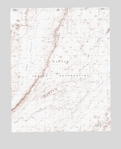 Garnet Ridge, AZ USGS Topographic Map