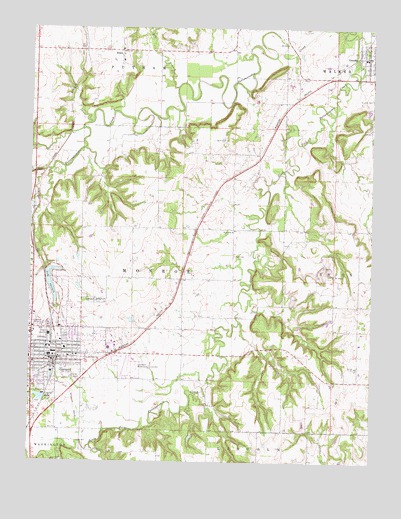 Garnett East, KS USGS Topographic Map
