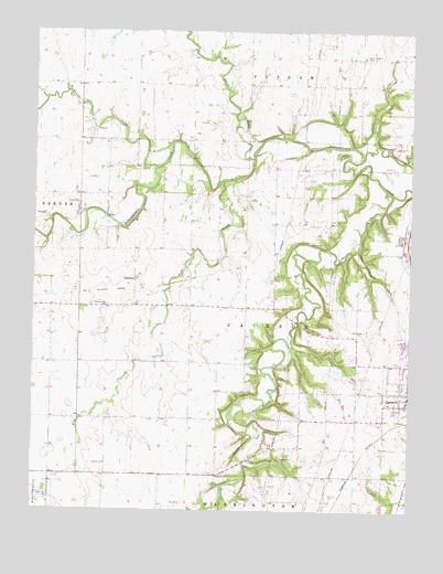 Garnett West, KS USGS Topographic Map