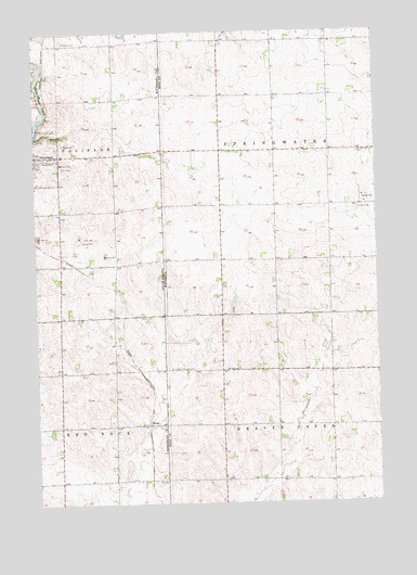 Garretson East, SD USGS Topographic Map