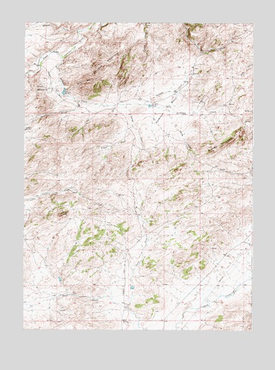 Garrett, WY USGS Topographic Map