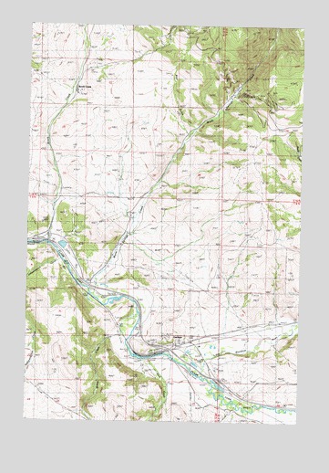 Garrison, MT USGS Topographic Map