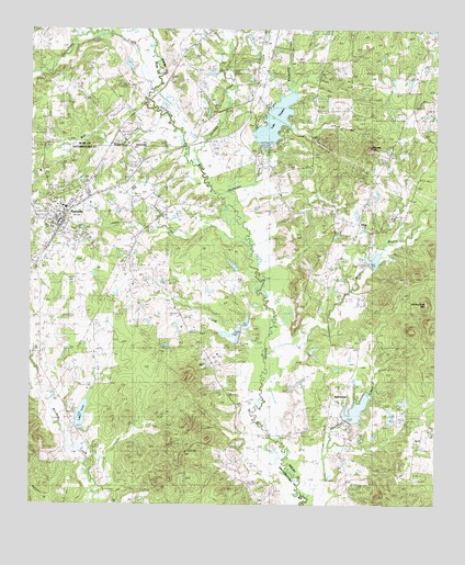 Garrison East, TX USGS Topographic Map
