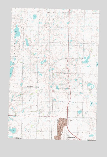 Garrison NE, ND USGS Topographic Map