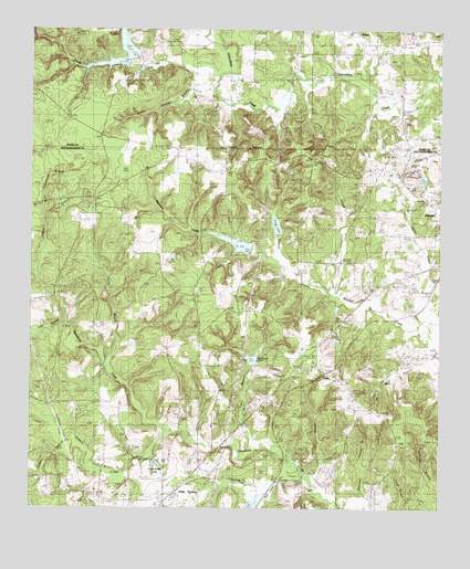 Garrison West, TX USGS Topographic Map