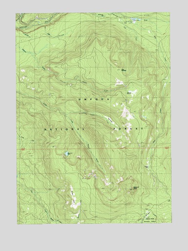 Garwood Butte, OR USGS Topographic Map