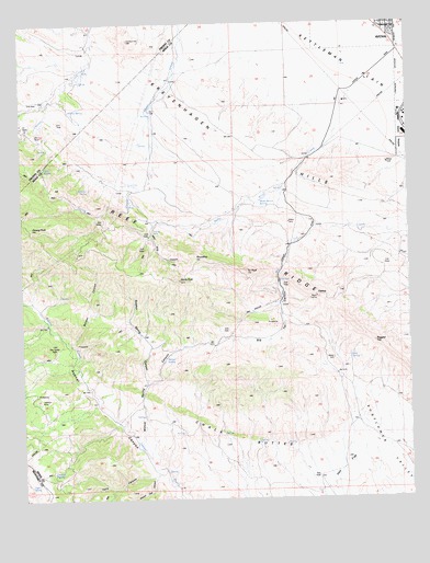 Garza Peak, CA USGS Topographic Map