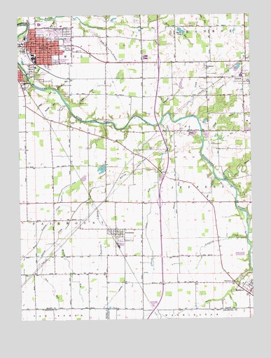 Gas City, IN USGS Topographic Map