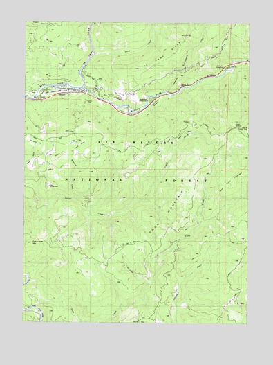 Gasquet, CA USGS Topographic Map