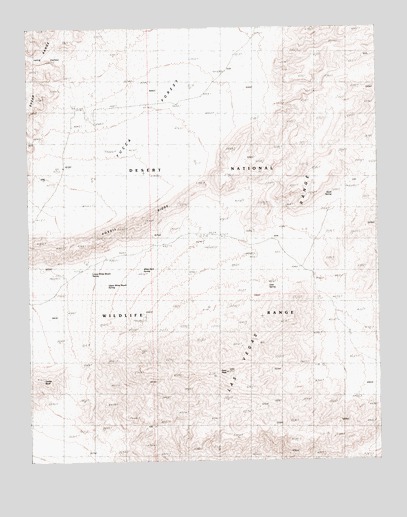 Gass Peak, NV USGS Topographic Map