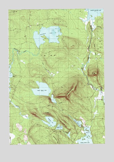 Gassabias Lake, ME USGS Topographic Map