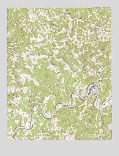 Gassaway, WV USGS Topographic Map