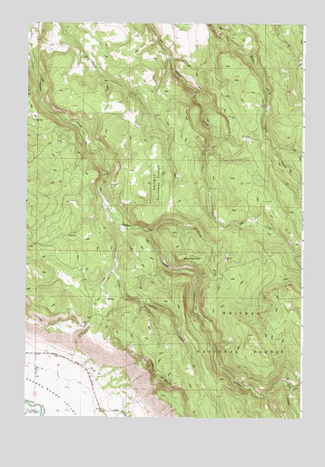 Gasset Bluff, OR USGS Topographic Map
