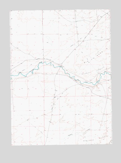 Gasson Bridge, WY USGS Topographic Map