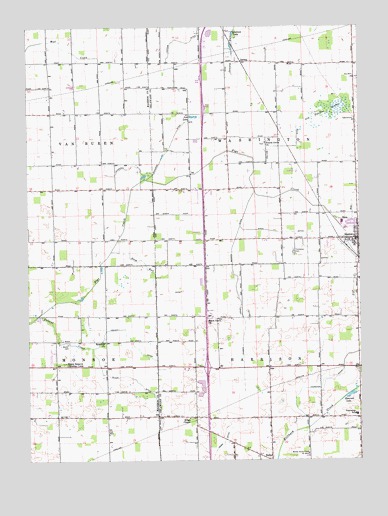 Gaston, IN USGS Topographic Map
