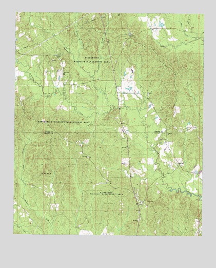 Gaston, AL USGS Topographic Map