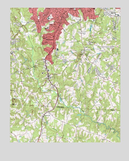 Gastonia South, NC USGS Topographic Map