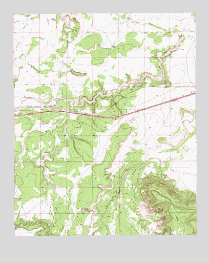 Gate Canyon, NM USGS Topographic Map